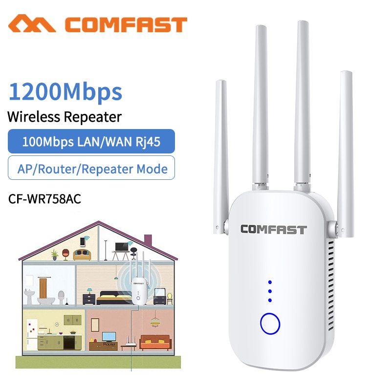 Repeater Wifi 5 (Ac) 1200 : Amplificateur Wifi Mesh, 1200 Mbits, 1X Port  Gigabit Ethernet, Répéteur Wifi Compatible Toutes Bo[J221] - Cdiscount TV  Son Photo
